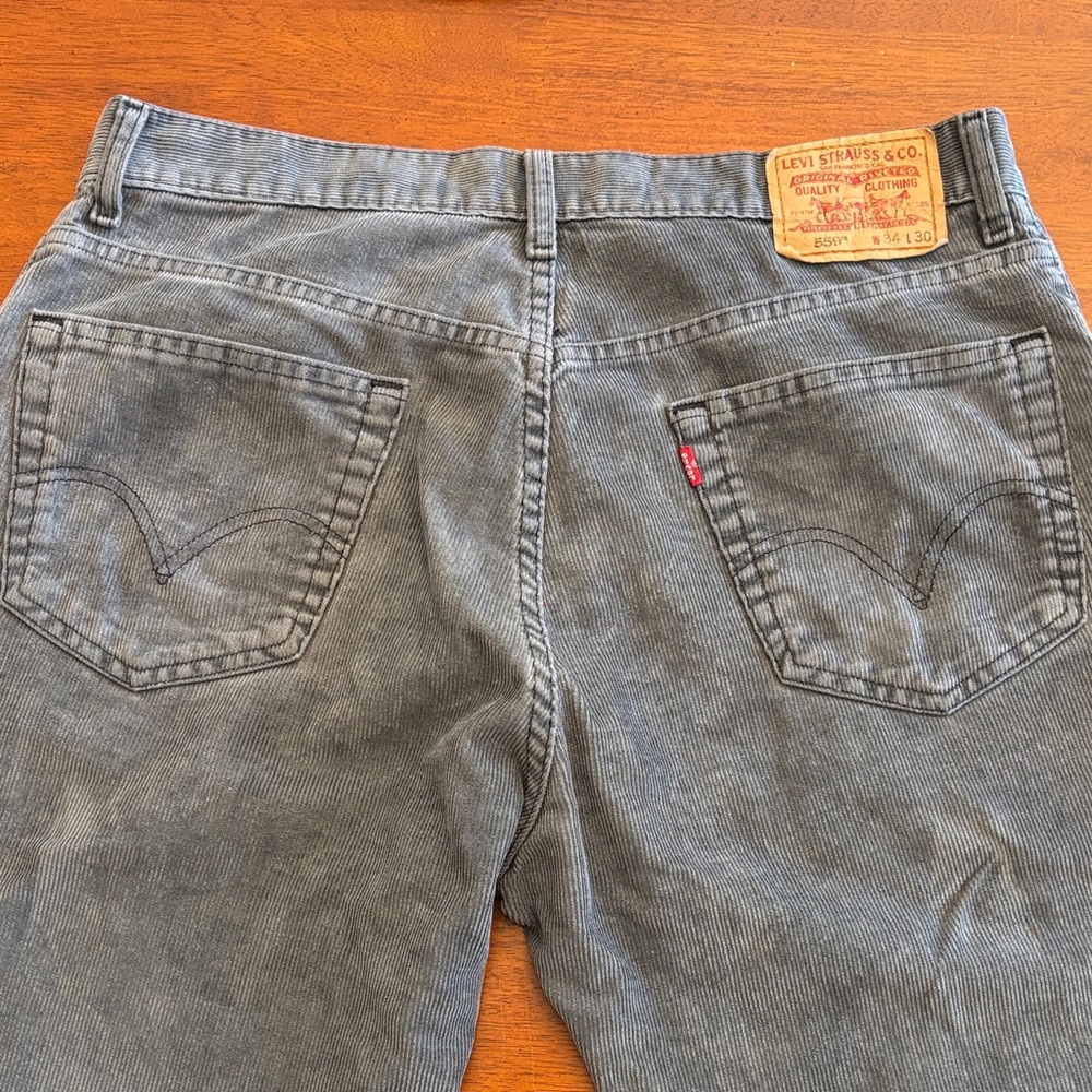 Levi's used Charcoal Corduroy Straight Men's Jeans